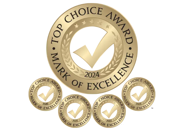 Top Choice Award Mark of Excellence